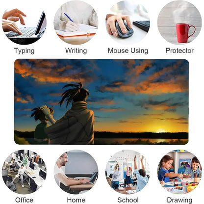 Anime The L-Legend Of Dororo And Hyakkimaru Mouse Pad Mousepad Large Gaming LockEdge Thickened Computer Keyboard Table Desk Mat