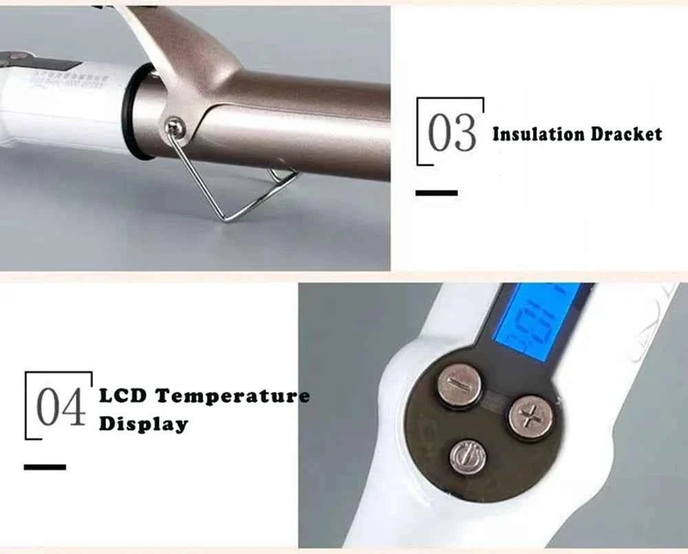 Electric Heating Curly Hair Stick Curling Iron Hair Straightener Wave Waver Beauty Salon Styling Tool Appliances Crimping Iron