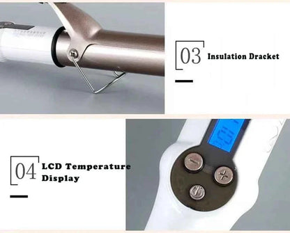 Electric Heating Curly Hair Stick Curling Iron Hair Straightener Wave Waver Beauty Salon Styling Tool Appliances Crimping Iron