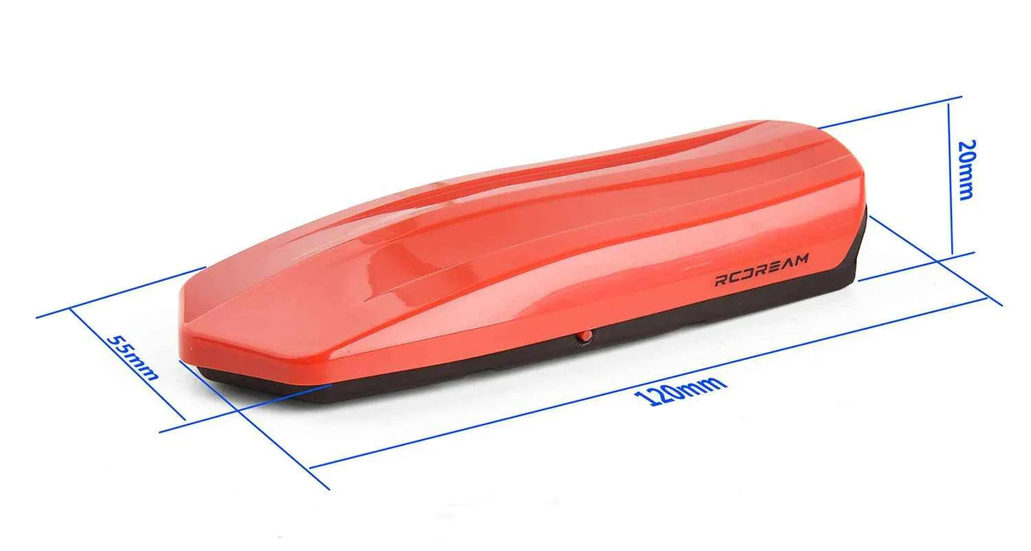 RCDream 1/18 Scale Roof Rack Roof Box for 1/18 1/24 1/12 RC Crawler Truck TRX4M Bronco AX24 #18R004