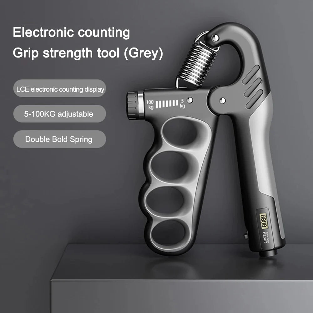 5-100 KG Grip Strength Trainer Non-Slip Gripper Stress Relief Adjustable Resistance for Musicians Athletes Hand Injury Recovery
