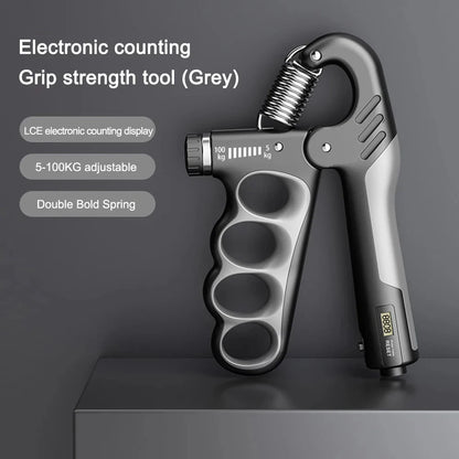 5-100 KG Grip Strength Trainer Non-Slip Gripper Stress Relief Adjustable Resistance for Musicians Athletes Hand Injury Recovery
