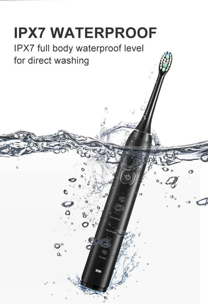 Sonic Electric Toothbrush Smart Ultrasonic Dental Teeth Whitening Rechargeable Adult Tooth Brush Sarmocare S100 With8 Brush Head