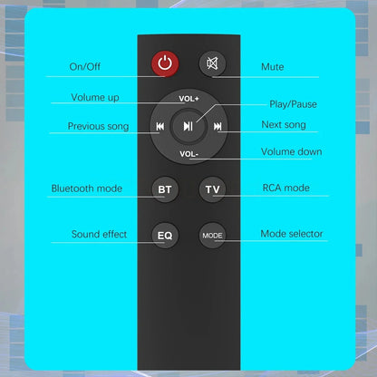 Super Powerful Sound Bar Portable Wireless Bluetooth Speaker Surround Stereo Home TV Sound Box Subwoofer FM Radio Home Theater