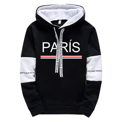 Paris Fashion Hoodies for Men High Quality Hooded Long Sleeve Sweatshirts All Season Daily Casual Sports Pullover Men's Clothes