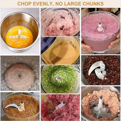 5L Electric Meat Grinders Multifunctional Vegetable Slicer Chopper 304Stainless Steel Food Processor Mixer Machine Kitchen Tool