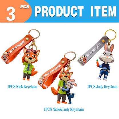 Zootopia Theme Party Supplies Nick Judy Birthday Decoration Balloon Set Tableware Kit Banner Plates Gifts Bags Keychains Sticker