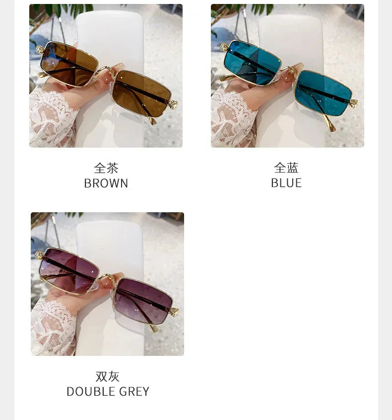 High Definition Sunglasses for Men Ladies Blue Light Blocking Eye Protection Eyewear Rimless Square Frame Eyeglasses Goggle