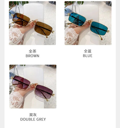 High Definition Sunglasses for Men Ladies Blue Light Blocking Eye Protection Eyewear Rimless Square Frame Eyeglasses Goggle