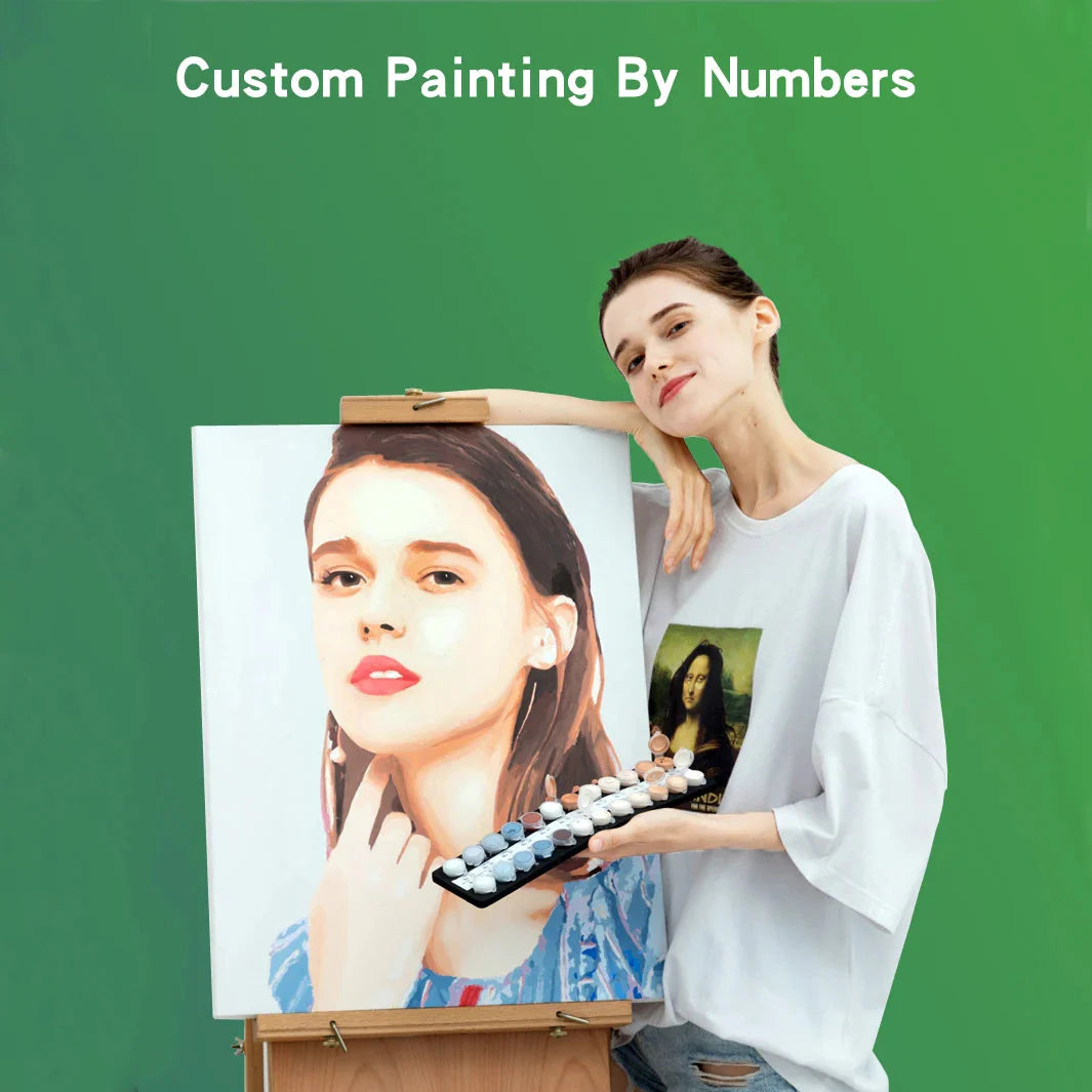 Painting by Numbers For Adult abstract dog  Dropshipping Canvas Oil Paint by Number Home Decor
