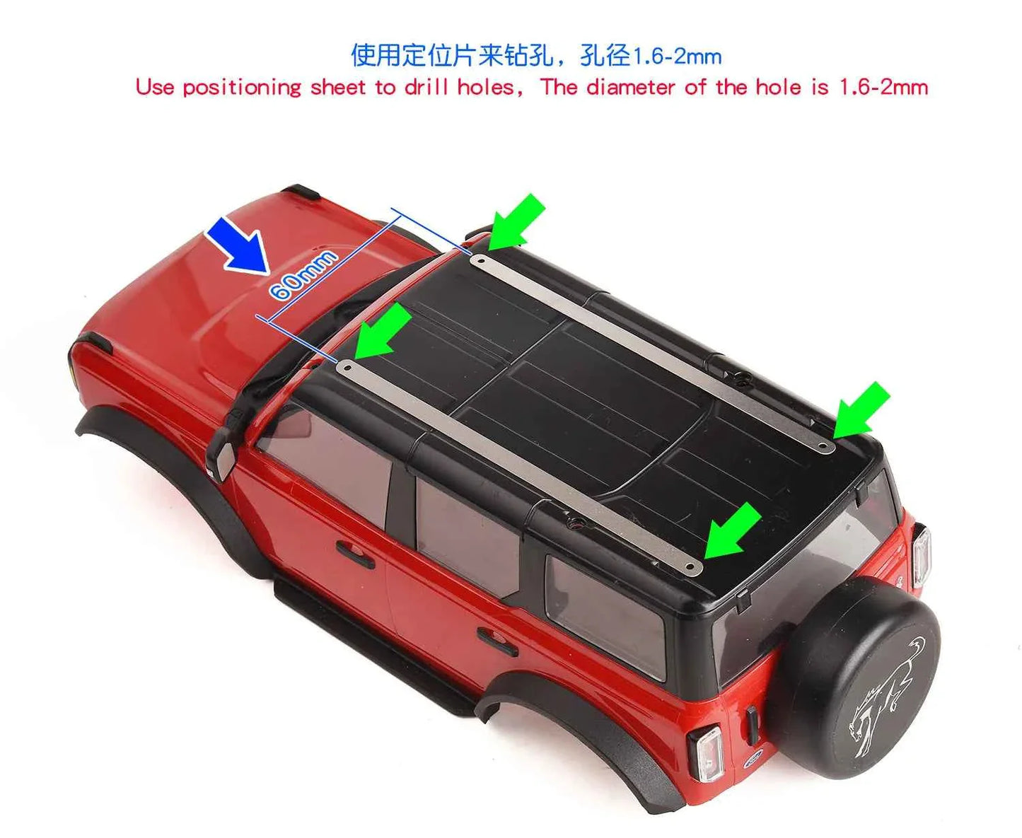 RCDream 1/18 Scale Roof Rack Roof Box for 1/18 1/24 1/12 RC Crawler Truck TRX4M Bronco AX24 #18R004