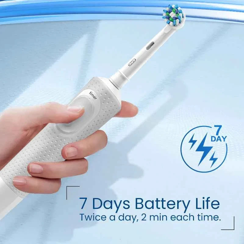 Oral B D100 2D Vitality Electric Toothbrush Timer 7600Rpm Cross Action Deep Cleaning and Whitening Teeth Tooth Brush