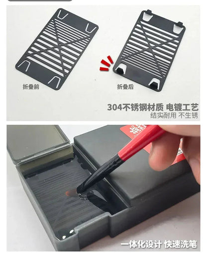 Water-based Paint Set Hand-painting Wet Palette Coloring Tool Pigment Toning Moisturizing Box for  Tools Hobby DIY