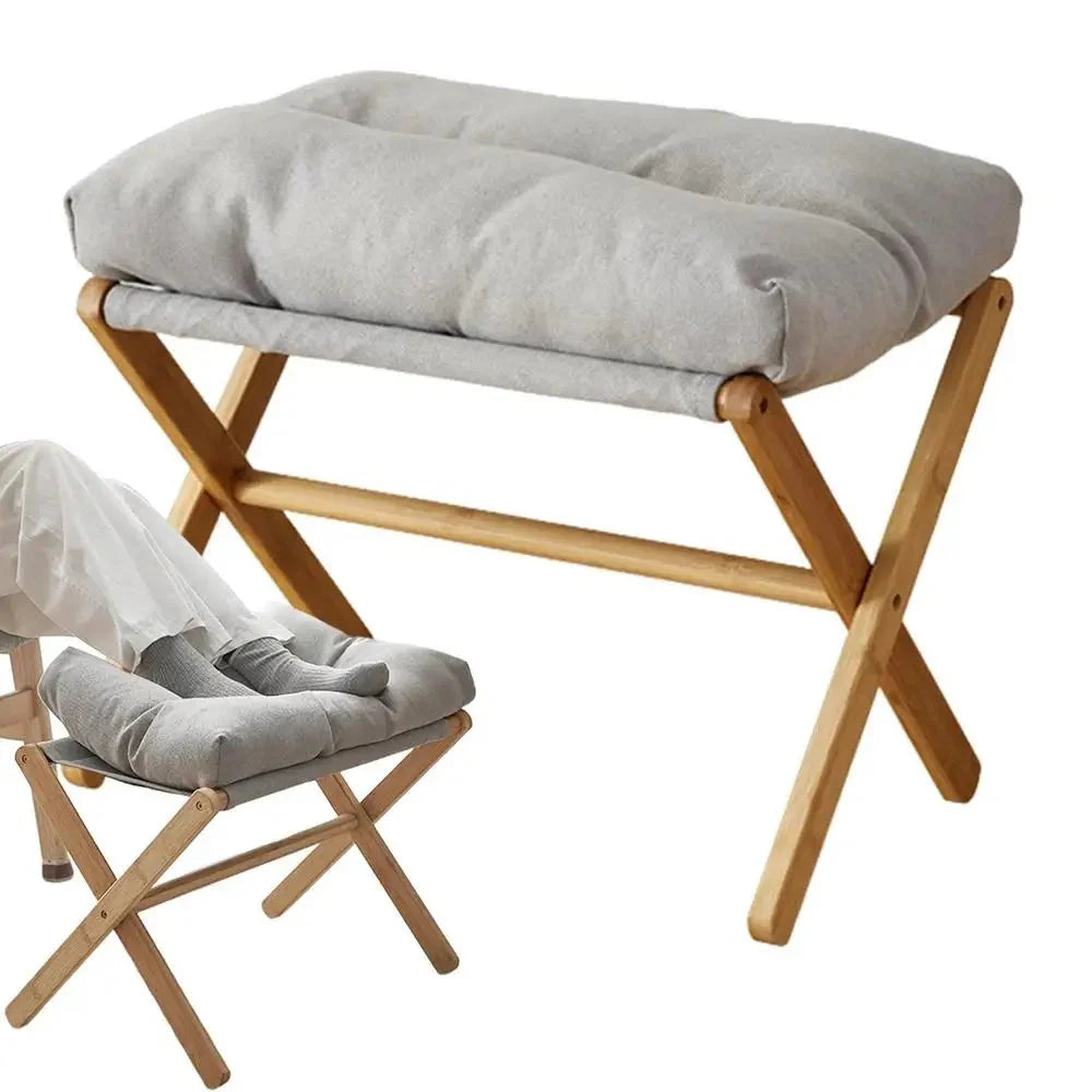 Velvet Footstool Velvet Footstool Ottoman Small Footrests Foot Stool Leg Rest High Padded Stool Seat For Bedroom Living Room
