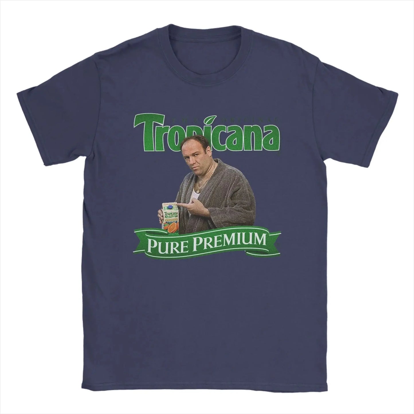 The Sopranos T-Shirts for Men  Novelty Pure Cotton Tees Round Neck Short Sleeve T Shirts Unique Clothing
