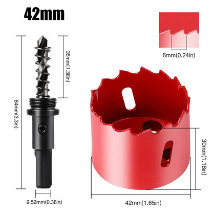 1pc 15-200mm M42 Bi-Metal Hole Saw HSS Drill Bit for Metal Iron Aluminum Stainless Plastic DIY Wood Cutter Tools