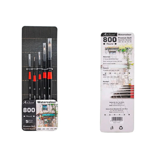 Artsecret Round Drawing Brush Set Professional Synthetic Hair Oil Watercolor Acrylic Paint Brushes Painting Art Supplies 800R