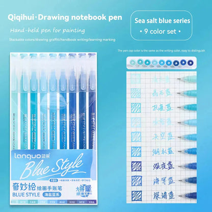 Languo 27-207 Colors Of One Set Drawing Handbook Pens Student DIY Graffiti Multi-Color Gel Pen Writing Marker Stationery