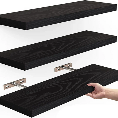 SOFT-Floating Shelves For Wall,16In Wood Wall Shelf For Room Decor/Storage/Display,For Bedroom,Bathroom,Living Room,Kitchen