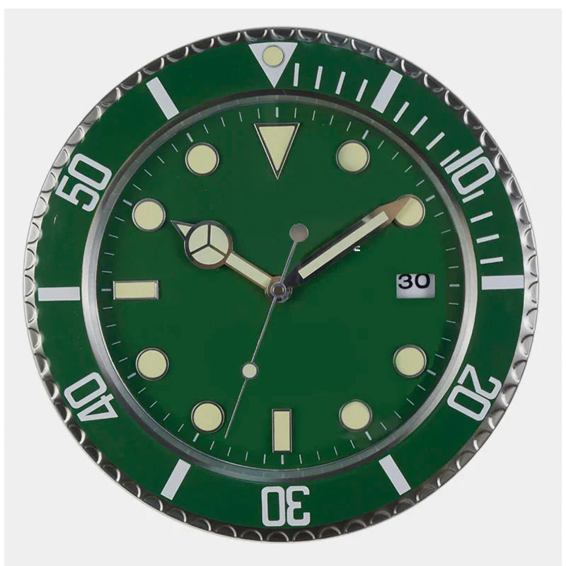 Metal Creative Art Design Digital Luminescent Clock 13"