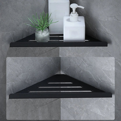 Bathroom Shelf Corner Shower Shelf No Drilling 304 Stainless Steel Corner Organizer Storage Heavy-Duty Hollow Shampoo Rack