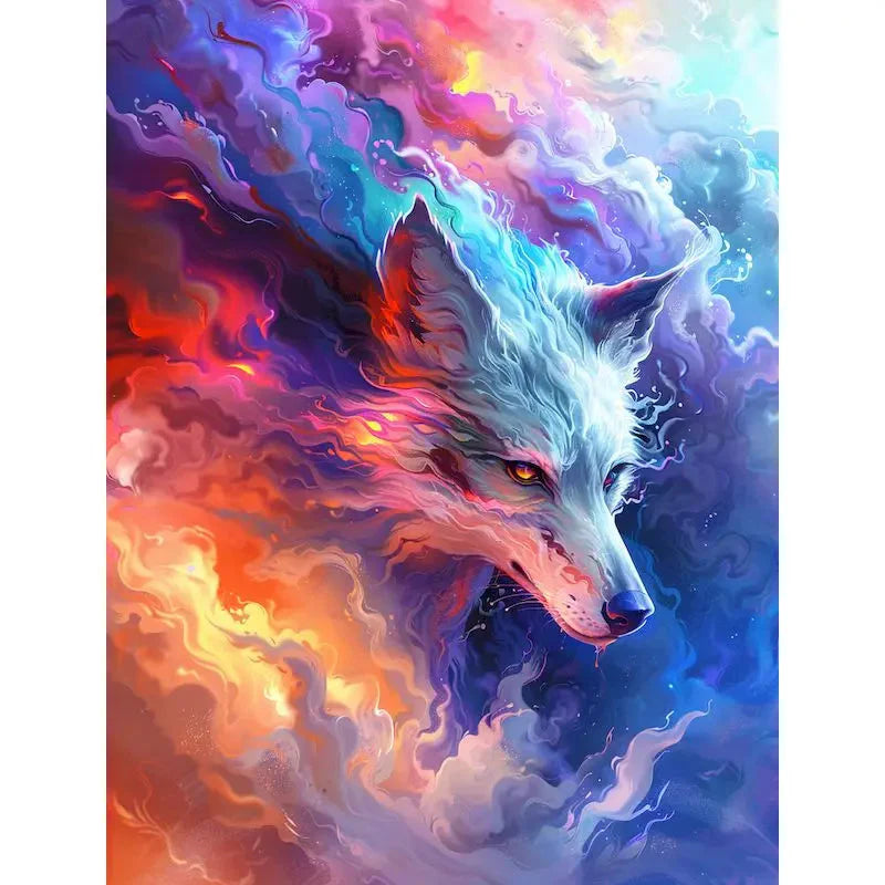 Diy Paint By Numbers For Adults Beginners Wolf Animals Acrylic Painting By Number Kits Home Decoration Framelessless