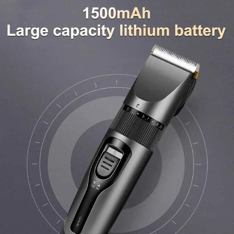 Electric Hair Clipper Men's Professional Hair Clipper Ceramic Blade Household Low Noise Trimmer USB Charging Men's Haircut Tools