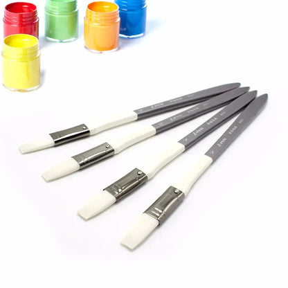 4 Pc 1/2 "Bristle Brushes Oil Painting Brush Graffiti Watercolor Paintbrush Art Material Tool Set For Acrylic scrubbing brush
