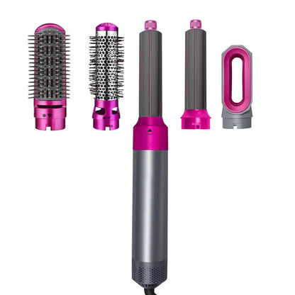Multi Functional 5-In-1 Hair Dryer Hot Air Comb Curling Iron Dyso Air Bag Hairdresser Styling Tool Straightener Festival Gift