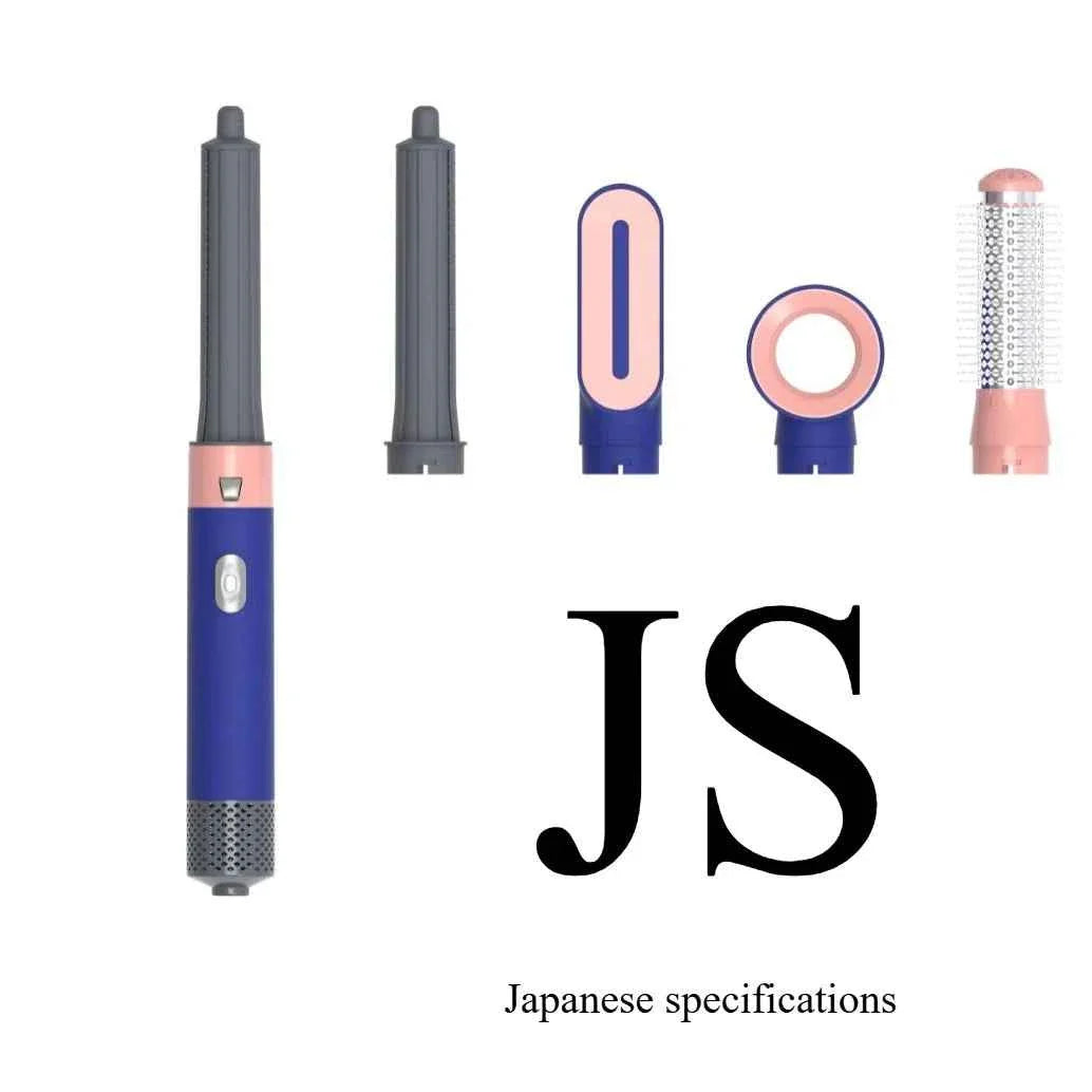 5-in-1 Negative Ion Automatic Curling Iron Multifunction Convenient Hair Dryer Volume Straight Hot Air Comb Curly Girl Method
