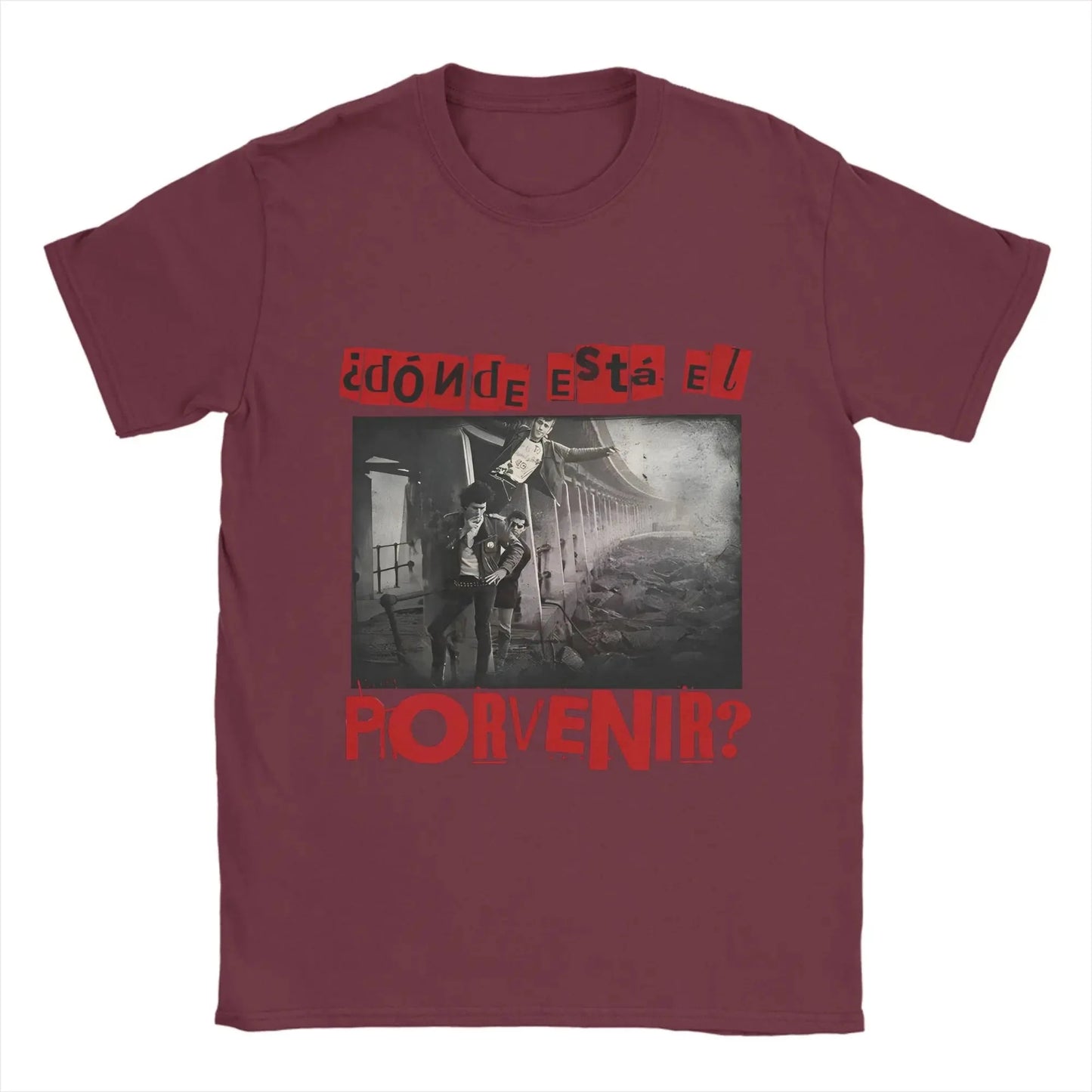 Men Eskorbuto Maldito T Shirts   Retro   Pure Cotton Clothes Vintage Short Sleeve O Neck Tee Shirt Gift Idea T-Shirts