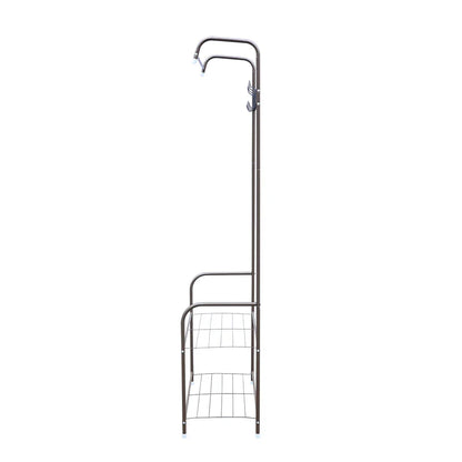 Independent Hanger Brown Metal Shoe Hanger 4 Hooks Clothes Rack Clothes Hangers Coat Hanger Stand Wardrobe Stand