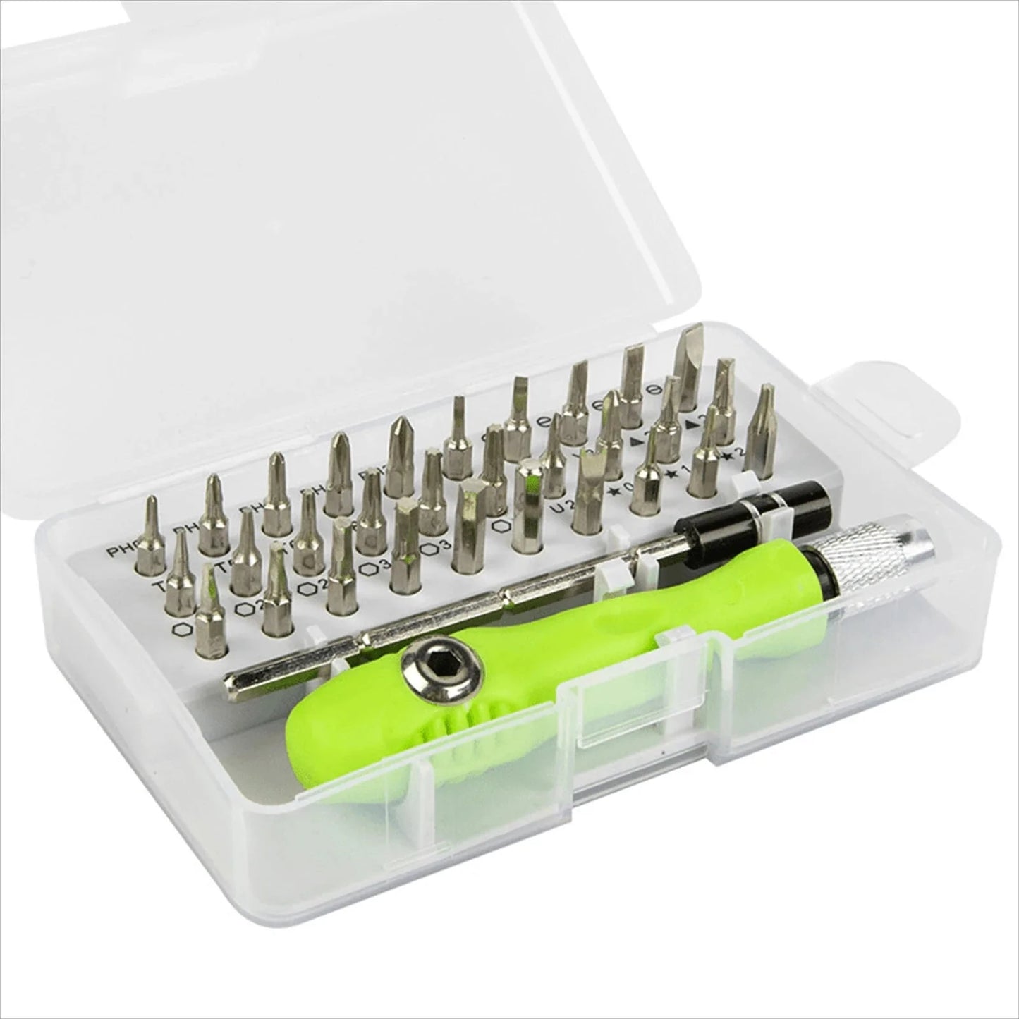 Screwdriver Set 33 in 1 Phillips Torx Hexagonal Precision Screw Driver Bit Manual Repair Tool for iPhone PC Camera Watch Glasses