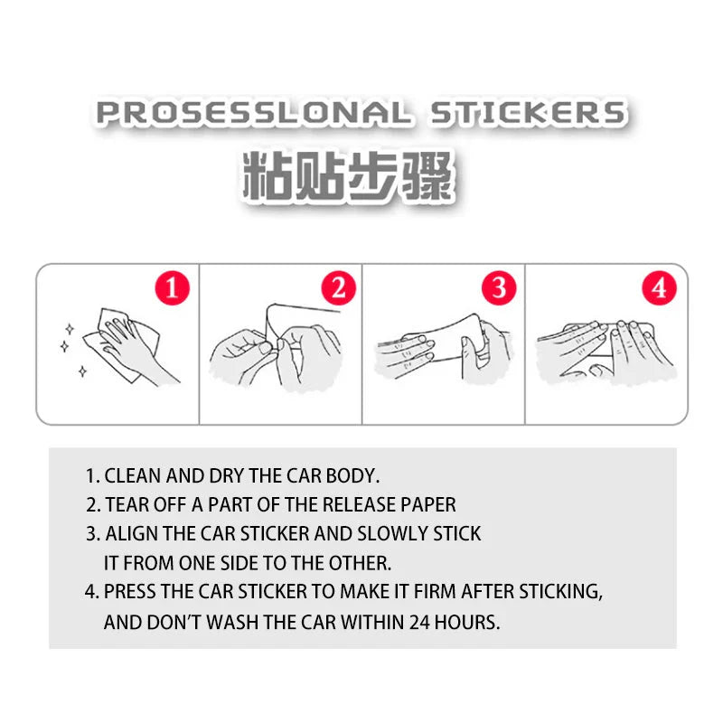 Car interior stickers Art design Animal stickers Window rear glass