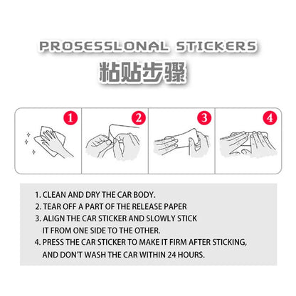 Car interior stickers Art design Animal stickers Window rear glass