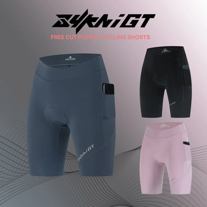 ZYKNIGT Women's Pro Summer Cycling Bib Shorts - High-Performance Free-Cut Hems & Breathable Quick-Dry Compression