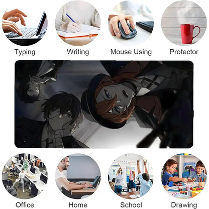 Anime The L-Legend Of Dororo And Hyakkimaru Mouse Pad Mousepad Large Gaming LockEdge Thickened Computer Keyboard Table Desk Mat