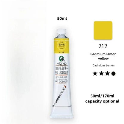 Maries Oil Paint 50ML Oil Painting Art Creation Pigment Large Oil Paint Paint Single Commonly Used 24 Colors