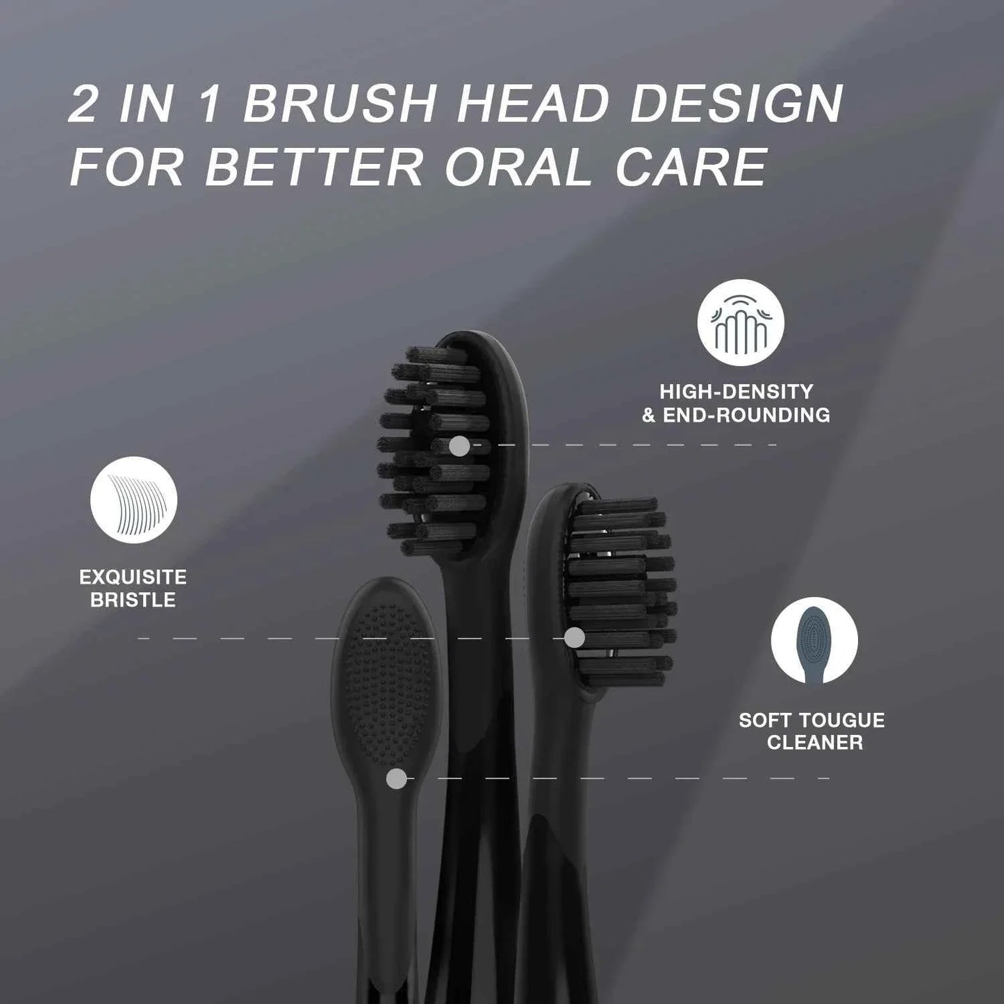 Seago Electric Toothbrush Two-engines Magnetic Core Oral Care Smart Adult Timer Brush Waterproof Brushes SG540