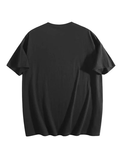 t shirt for men 2025 Men's clothing Printed Solid color Summer sports Breathable Anime t shirts 100%cotton Graphic Solid color