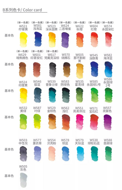 Korea MIJELLO tube watercolor artist 15ml watercolor paint mission series art supplies