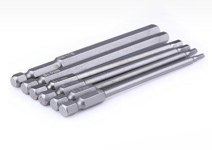8pcs 100mm Hex Head Allen Wrench Drill Bits Set SAE Metric Allen Electric Hexagonal Bit Screwdriver Socket Bit Power Tool Parts