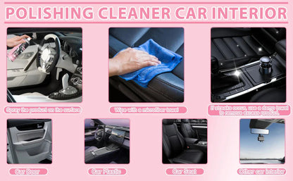 Car Interior Cleaner, Vehicle Interior Polish, 100ml Car Interior Cleaner, Interior Detailer Spray, Total Car Interior Cleaner
