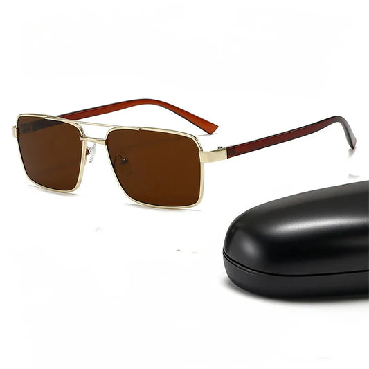Square Sunglasses For Men Women Fashion Classic Retro Vintage Trend Design Brown Lens UV400 Sun Glasses Male Female Eyewear 2026