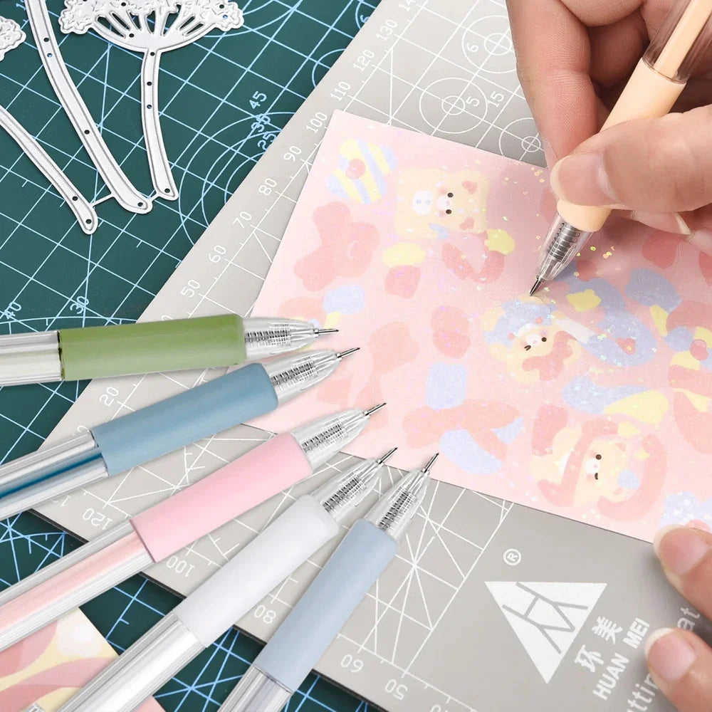 1/8pcs Art Utility Knife Pen Knife Pen Refill Set Paper Cutting Tool Precision Scrapbooking Sticker Cutter DIY Craft Supplies