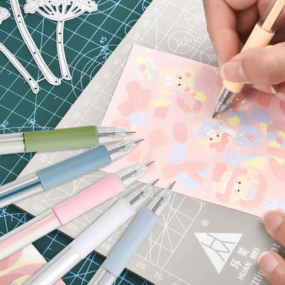 1/8pcs Art Utility Knife Pen Knife Pen Refill Set Paper Cutting Tool Precision Scrapbooking Sticker Cutter DIY Craft Supplies