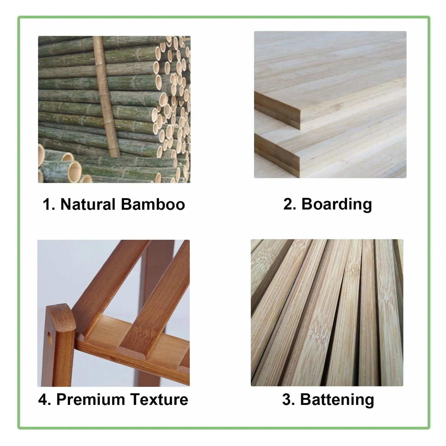 Tiered Bamboo Plant Pot Holder Tall Plant Display Shelf Flower Stand Indoor