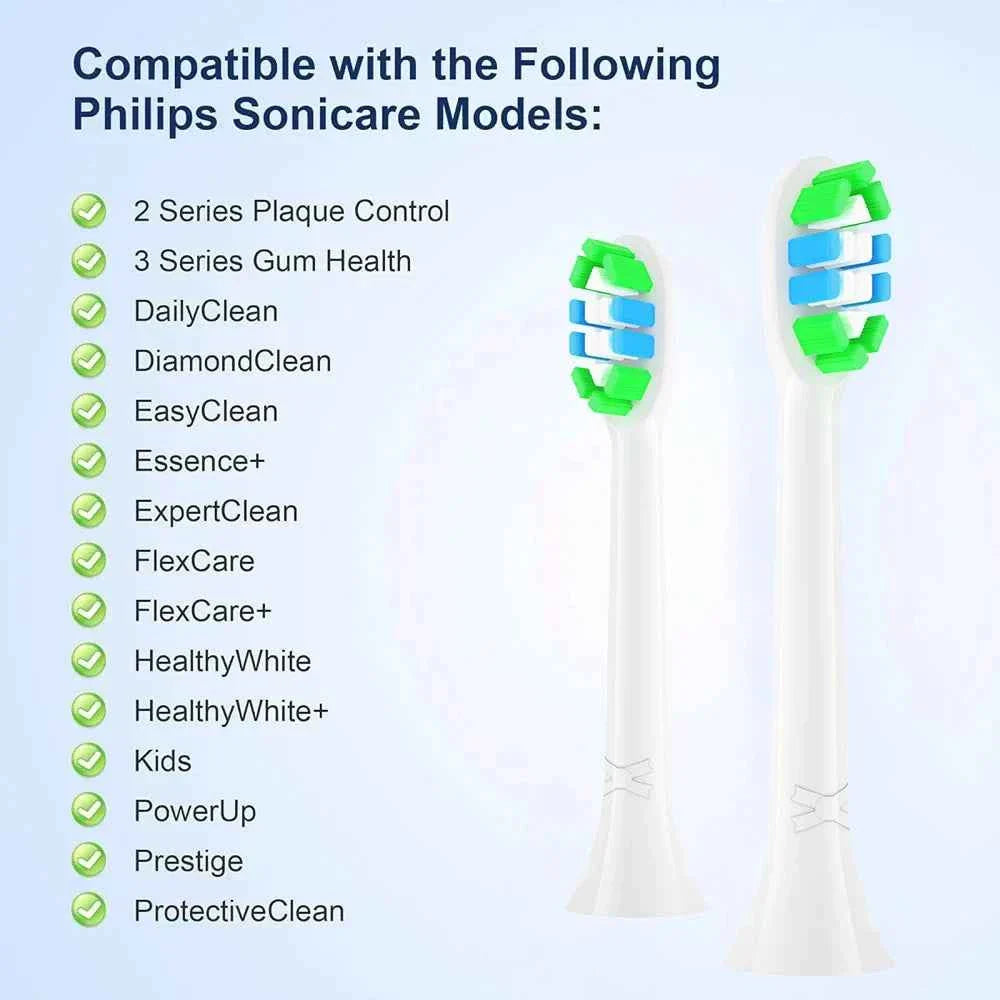 4/8pcs Replacement Toothbrush Heads Compatible with Philips Sonicare Soft Replacement Electric Brush Head 4100 6500 6100 7500 5