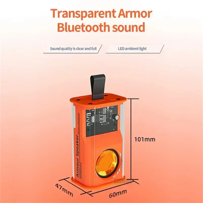 Bluetooth Speaker K08 LED Flashing Soundbar Portable Outdoor Indoor Subwoofer Loudspeaker Support TF Card FM Radio Waterproof