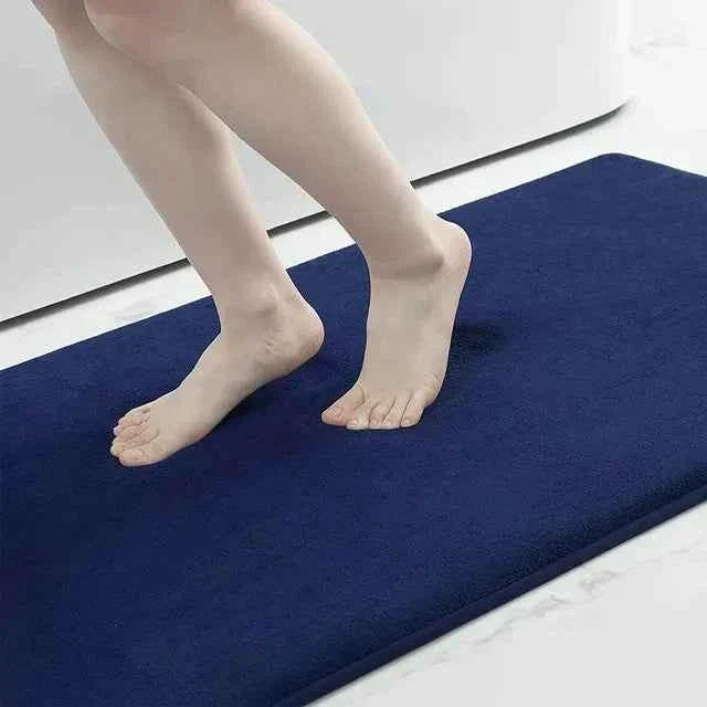 Bathroom Mat Non-slip Bathtub Basin Side Floor Carpet Memory Foam Super Absorbent Shower Room Mats Soft Bath Rug Bathroom Decor
